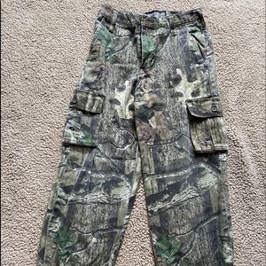 Boys Camouflage Mossy Oak Pants